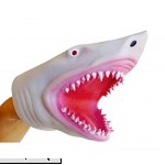 Soft Silicone Great White Megalodon Shark Hand Puppet  B07N1XW9DZ